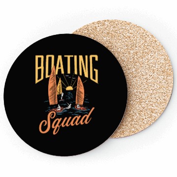 Discover Boating Squad Boat Ship Captain Yacht Coasters