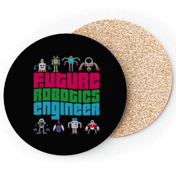 Discover Robot Robotics Engineer Boy Girl Coasters