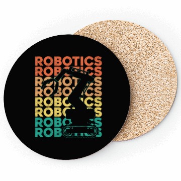 Discover Robot Robotics Engineer Retro Coasters