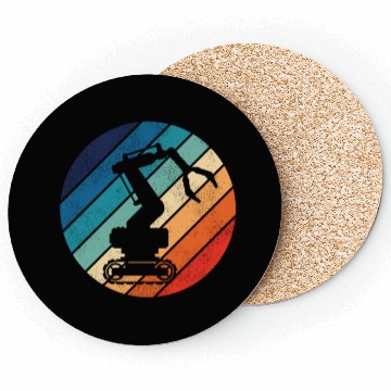 Discover Robot Robotics Engineer Retro Coasters
