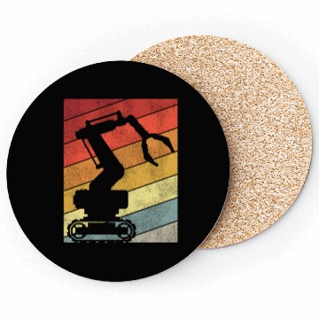 Discover Robot Robotics Engineer Retro Coasters