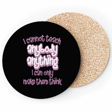 Discover Teacher School Funny Student Education Teaching Coasters