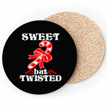 Discover Christmas Sweet But Twisted Candy Cane Coasters