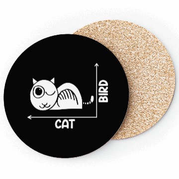 Discover Funny Cat Or Bird Optical Illusion A Philosophy Coasters
