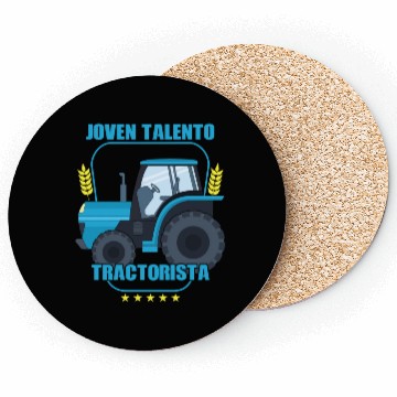 Discover Young Talented Tractor Driver Love Farm Farmer Coasters