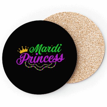 Discover Mardi Princess Parade BeadsParty Coasters