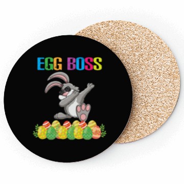 Discover Dabbing Egg Boss Easter Bunny Coasters