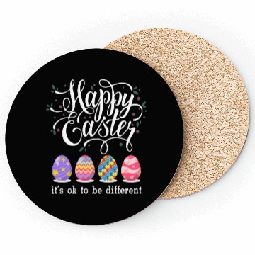 Discover Autism Easter Egg Bunny Puzzle Awareness Coasters