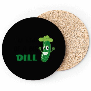 Discover I'm Kind of a Big Dill Cute Pickle for Baby, Baby Coasters