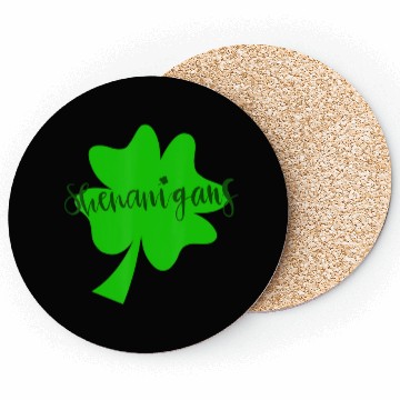 Discover Saint Patrick s Day Shenanigans Clover Shamrock Coasters