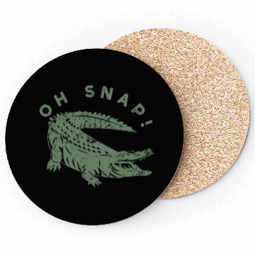 Discover Oh Snap Green Alligator Distressed Gator Coasters