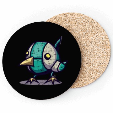 Discover robot chick bird Coasters