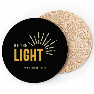 Discover Christian Be The Light Matthew 5:14 Inspirational Coasters