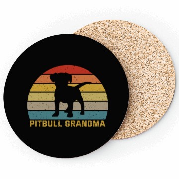 Discover Pitbull Grandma For Pitbull Dog Lover Coasters