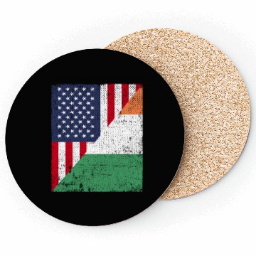 Discover Half USA Flag Half Irland Flag Coasters