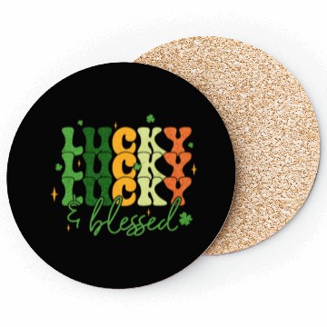 Discover Lucky and Blessed St Patrick's Day Coasters