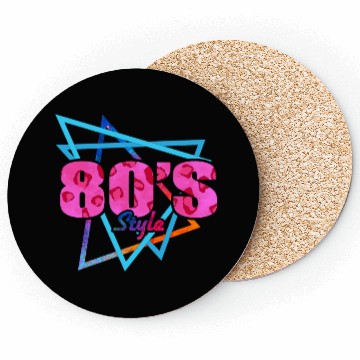 Discover 80's Style - Fun Retro Pink Leopard Print Coasters