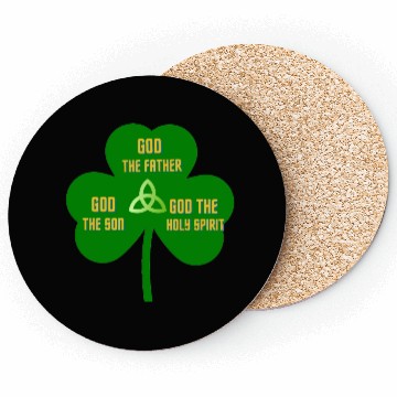 Discover Holy Trinity Shamrock St Patrick Religious Coasters