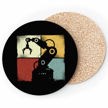 Discover Robot Robotics Engineer Retro Coasters