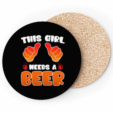 Discover This girl needs a beer vacation Spring Break Coasters