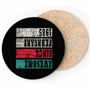 Discover Retro Birthday Year Vintage 1985 Coasters