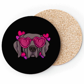 Discover I Love My Weimaraner Coasters