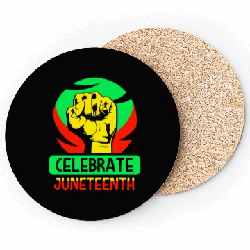 Discover Celebrate Juneteenth 1865 African Black American Coasters