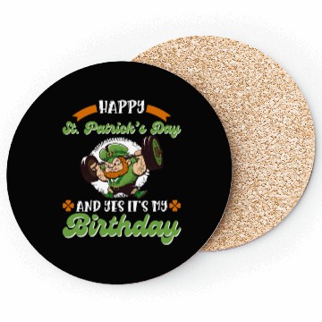 Discover Birthday on St. Patrick's Day Coasters