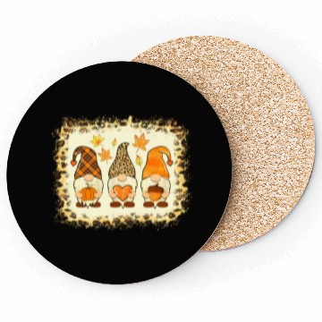 Discover Bleached Happy Fall Y all Gnome Pumpkin Autumn Tha Coasters