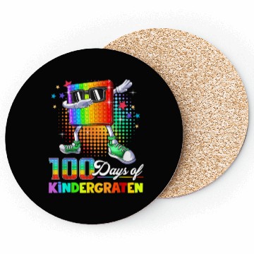 Discover 100 Days Of Kindergarten School Teacher Coasters