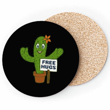 Discover Free Hugs Cactus Coasters
