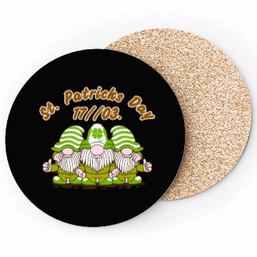 Discover Happy St. Patrick's Day Leprechauns Coasters