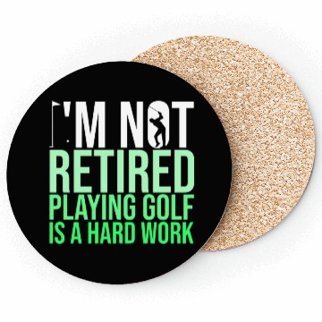 Discover Golf Retirement Gift Coasters