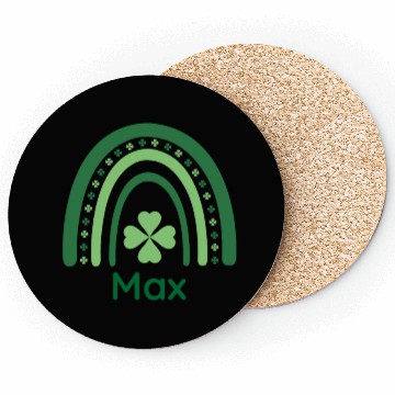 Discover Max Clover Charm Boho Rainbow Coasters