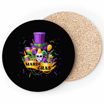 Discover Happy Mardi Gras 2023 Funny Mardi Gras Coasters