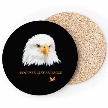 Discover Bald Eagle Gift Idea Focussed like an Eagle Photo Coasters