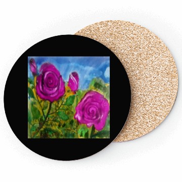 Discover Hand Painted Roses Coasters Coasters Mugs Tote Bags