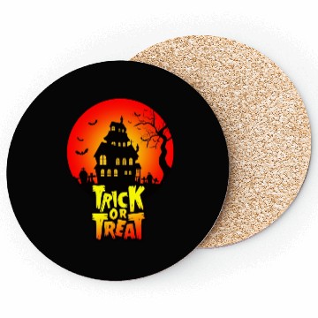 Discover Halloween Trick Or Treat Coasters