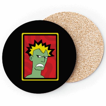 Discover Punk guy - I'm Not Angry, This Is Just My Face Coasters