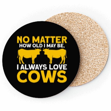Discover Farming Cow Animal Farm Gift Coasters