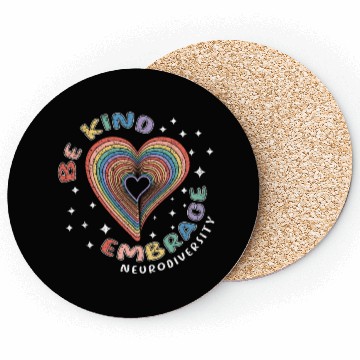 Discover Embrace Neurodiversity Puzzle Autism Awareness Day Coasters