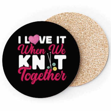 Discover Knitting Knitter Friends Besties Coasters