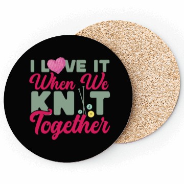 Discover Knitting Knitter Friends Besties Coasters