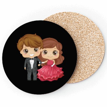 Discover The groom and the bride Coasters