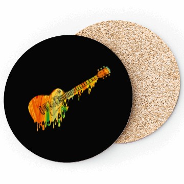 Discover Melting Guitar, Guitar Lover Coasters