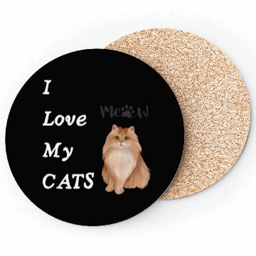 Discover I love my cats - Meow Coasters