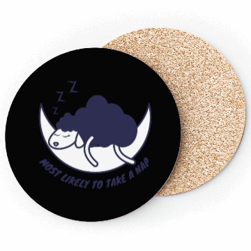 Discover Most likely to take a nap, sleeping sheep Coasters