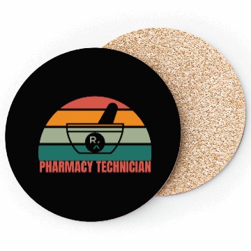 Discover Pharmacy Technician Half Sunset Coasters