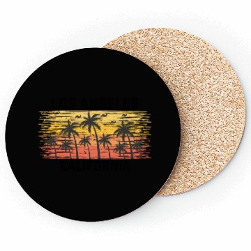 Discover Los Angeles California Summer Retro VIntage Coasters
