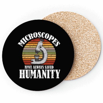 Discover Biology Biologist Microscope Coasters